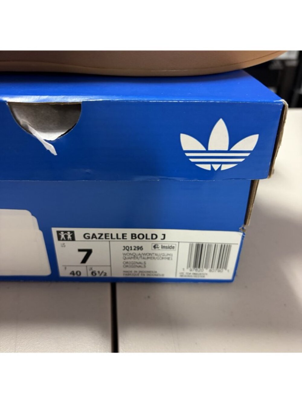 Size 7 - Adidas Gazelle Bold J Unisex - Jq1296 - Picture 7 of 7